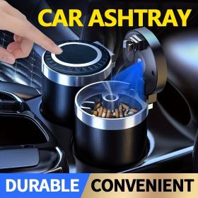 Car Ashtray Multi-functional Universal Household Portable Metal Liner Ashtray Car Accessories