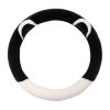 Black White Cat Ear Steering Wheel Cover Warm Winter Plush Car Wheel Protector Universal Car Accessories for Women