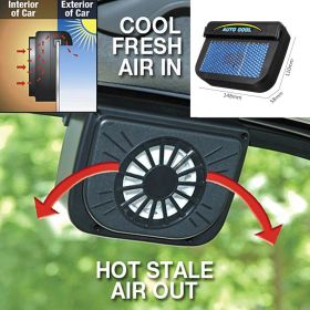 Solar Powered Auto Car Window Auto Air Vent Ventilation Fan Air Vent Radiator with Rubber Strip Ventilation System