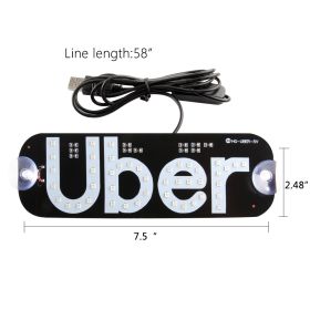 Car LED Indicator Light With Cigarette Lighter Instrument Light Taxi Uber TAXI Empty Car