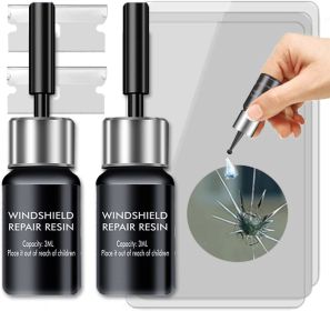 Windshield Crack Repair Kit Automotive Glass Nano Fluid Glass Filler DIY Windscreen Tool Quick Fix for Fixing Chips;  Cracks