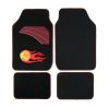 4pcs Universal Car Truck Carpet Floor Mats Full Set All Weather Red Basketball