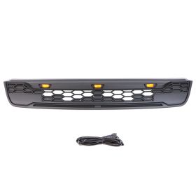 Black Front Grille Bumper Grill Fit For FORD ESCAPE / KUGA 2013-2015 With LED Lights