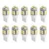 10Pcs 12V T10 LED Light Bulb Wedge Base Interior Dome Map LED Lights License Plate Trunk Side