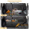 Car Trunk Organizer Collapsible Multi-Compartments Storage Cargo Box/ Cover Nonslip Bottom