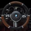 Car Steering Wheel Cover Ice Silk Grip Car Interior Decoration Anti-slip Wear-resistant Breathable