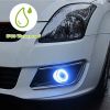 2 Pcs 2.5"Auto COB LED Fog Light 1200LM 6000k White IP65 Waterproof Halo Angel Eye Ring Bulb Lamp Driving DRL 12V