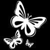 Butterfly Pattern Fashion Vinyl Car Sticker Car Cover Scratches Body Sticker Decoration