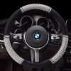 Car Steering Wheel Cover Ice Silk Grip Car Interior Decoration Anti-slip Wear-resistant Breathable