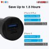 5 Core 2 Pieces Car USB Fast Charger Dual Car Phone Charger IPhone Samsung USB-C Adapter CDKC11 USBC 2Pcs