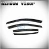 D&O MOTOR 4pcs Front+Rear JDM Smoke Sun/Rain Guard Outside Mount Tape-On Window Visors for 04-08 Acura TL