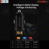 5 Core 2 Pieces Car USB Fast Charger Dual Car Phone Charger IPhone Samsung USB-C Adapter CDKC11 USBC 2Pcs