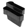 2Pcs Car Console Side Organizer Car Seat Gap Storage Box Pocket Organizer Seat Gap Filler Catch Caddy