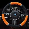 Car Steering Wheel Cover Ice Silk Grip Car Interior Decoration Anti-slip Wear-resistant Breathable