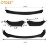 77.8" Universal Front Bumper Lip Spoiler Flat Splitter Protector Under Panel Diffuser