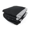 8pcs Car Seat Covers Set Black & Gray Universal Airbag Compatible Storage Bag