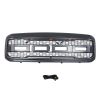 Front Grill Bumper Grille Fit For FORD F250 1999-2004 Black Grill with Led Light