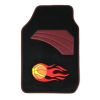 4pcs Universal Car Truck Carpet Floor Mats Full Set All Weather Red Basketball