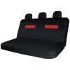 8pcs Car Seat Covers Set Black & Red Universal Fit Airbag Compatible Storage Bag