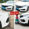 77.8" Universal Front Bumper Lip Spoiler Flat Splitter Protector Under Panel Diffuser