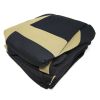 8pcs Car Seat Covers Set Black & Tan Universal Airbag Compatible Storage Bag