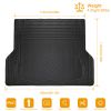 Universal Trunk Cargo PVC Floor Mat w/ Natural Rubber Material Heavy Duty Rubber Anti-Slipping Waterproof Easy Clean Cushion Kit