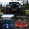 252W 39inch Dual Row Spot LED Light Bar Fits Off Road Tractor ATV SUV