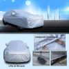 Car Cover Waterproof All Weather; 6-Layer Heavy Duty Outdoor Cover for Sedans ; Waterproof; UV Protection; Anti-Scratch Protective Lining (Sedan (195-