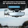 Universal 360Â¬âˆž Rotatable Retractable Rearview Mirror Car Phone Holder Bracket US