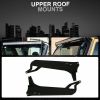 1997-2006 Jeep Wrangler TJ 50Inch Led Light Bar Offroad Light w/Upper Roof Windshield Lower Corner Mounting Brackets + 2PC 4" Led Pods Cube Fog Lights