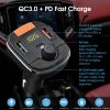 Car Charger Car Wireless FM Transmitter Car Adapter; PD18W QC3.0 Cigarette Lighter BT 5.0 Radio Receiver Music Player Supports Hands-Free Calling