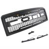 Black Front Grille Bumper Grill Fit For FORD E150 E250 E350 2008-2013  E150 With LED bar with led Lights