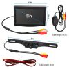 5in Screen Backup Camera Monitor Kit IP68 Waterproof Car Rear View Monitor