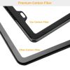 License Plate Frame Rustproof Waterproof Carbon Fiber Black License Plate Frame