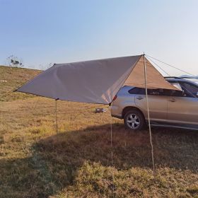 Outdoor Camper Tail Tent Side Tent Canopy (Option: Khaki-300x200cm)