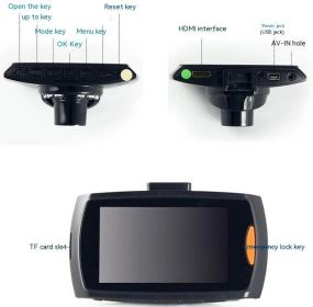 G30 HD Car DVR Dual Camera Hidden HD Night Vision Front And Rear Dual Recording Reversing Image (Option: High List Record 24)