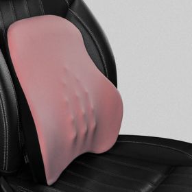 Car Electric Headrest Car Seat Electric Lumbar Cushion Memory Foam Lumbar Support Massage Headrest Lumbar Cushion Set (Option: Pink-Waist)