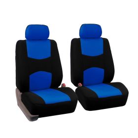 General-Purpose Car Seat Cover Fabric Seat Cover For All Seasons (Option: Blue-30072 front seat)