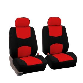 General-Purpose Car Seat Cover Fabric Seat Cover For All Seasons (Option: Red-30072 front seat)