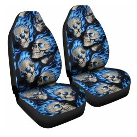 Car Seat Cover All-Inclusive Classic Skull Printing Universal Cross-Border Amazon Ebaywish Aliexpress Hot Style (Option: 3 color-single)