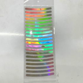 20PCs Car Wheel Hub Reflective Sticker Tire Warning Label (Option: Colorful 20pcs)