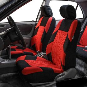 Tire pattern car seat cover (Option: Red-14pcs)