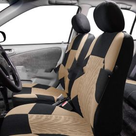 Tire pattern car seat cover (Option: Beige-14pcs)