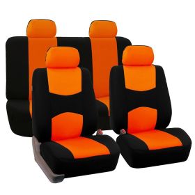 5-seater car seat cover cushion (Color: Orange)