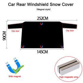 Car snow cover (Option: Rear Cover-1pc)