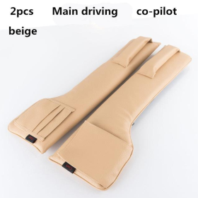 Car Seat Gap Filler Pocket (Option: Beige-2-Main driving copilot)