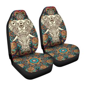 Car seat cover all-inclusive universal animal print (Option: Z23-Q2pcs)