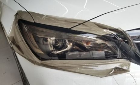 Plastic Car Lamp Protective Film (Option: Brown 10 M-30CM Wide)