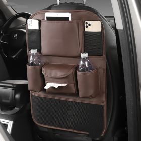 Car Seat Back Storage Bag (Option: Brown)