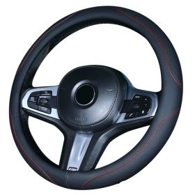 Car Steering Wheel Cover Non Slip Grip Cover (Option: 2Black-38cm)